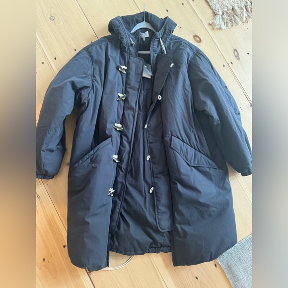 Isabel Marant Black Dacayori Parka Coat size S XL OVERSIZED NWT - Picture 1 of 6